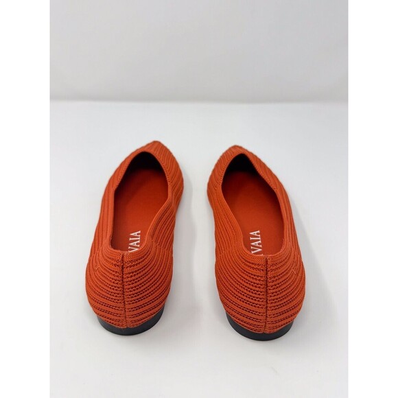 VIVAIA Womens Ballet Flat Red Aria Pointed Slip On Casual Sandals 37 US 6.5 - Picture 11 of 13